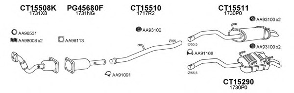 VENEPORTE 450444 Exhaust System